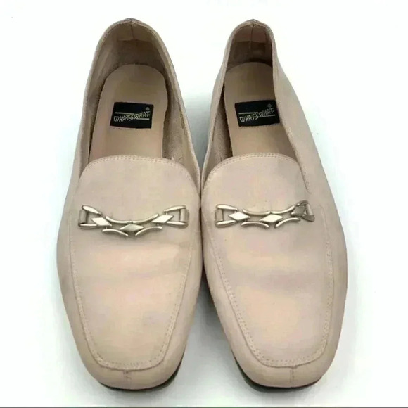 Whats what flats sz 8 linkage nubuck suede loafers - Picture 2 of 12